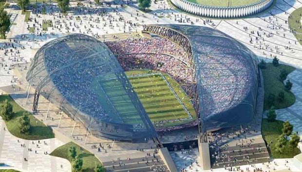 Stade Ficht à Sotchi, le stade de la Coupe du Monde de football 2018 en Russie