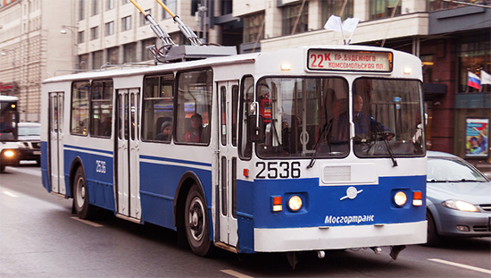 Trolleybus de Moscou, transport en commun à Moscou