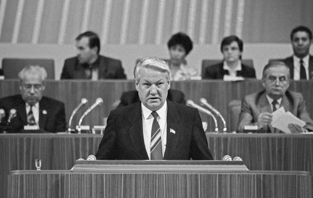 Boris Eltsine au 28 congrès du Parti Communiste de l'Union soviétique