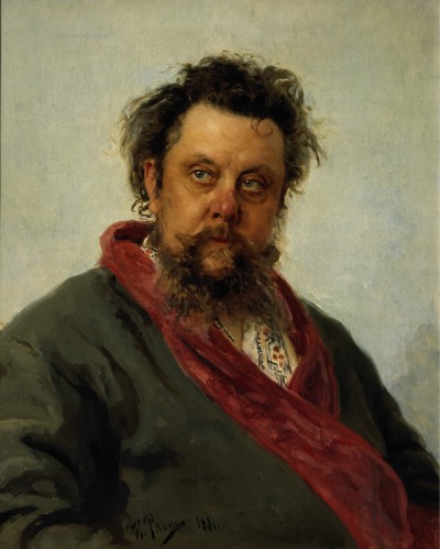 Portrait de Modeste Moussorgski, Ilia Repine, 1881