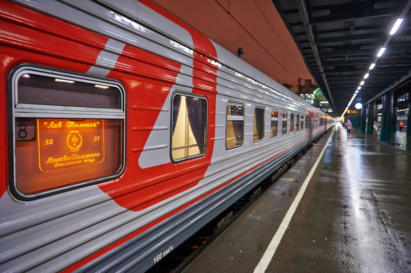 Train de nuit Moscou - Saint-Pétersbourg Lev Tolstoï
