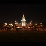 Moscow State University’s main building on Sparrow Hills