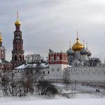 Novodevichy Convent common winter view