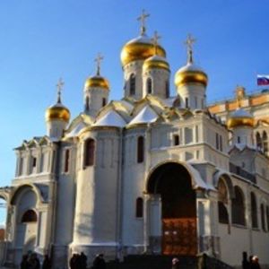 La catedral de la Anunciación en el Kremlin de Moscú