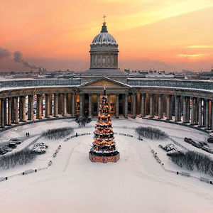 Catedral de Kazan en San Petersburgo - tours de Invierno en San Petersburgo
