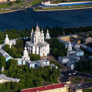 Smolny Cathedral and Smolny Convent of the Resurrection in Saint Petersburg
