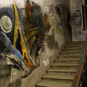L'escalier et les dessins des fans de Boulgakov