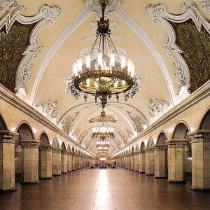 Komsomolskaya station of Moscow Metro, architect Alexey Shchusev