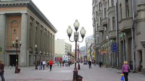 Old Arbat Street in Moscow