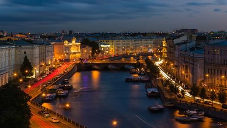 Boat trip down Saint Petersburg canals and rivers