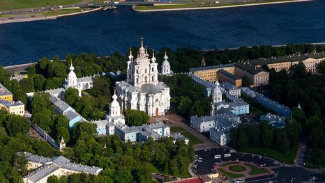 Smolny Cathedral and Smolny Convent of the Resurrection in Saint Petersburg