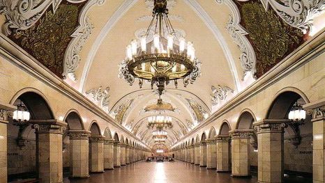 Komsomolskaya station of Moscow Metro, architect Alexey Shchusev